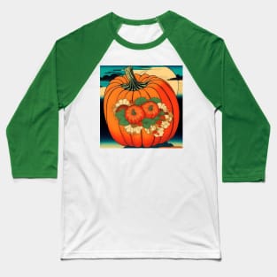 Pumpkin Study - Japanese Style AI - B Baseball T-Shirt